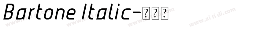 Bartone Italic字体转换